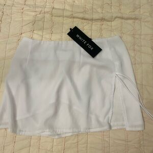 White Fox White Mini Skirt